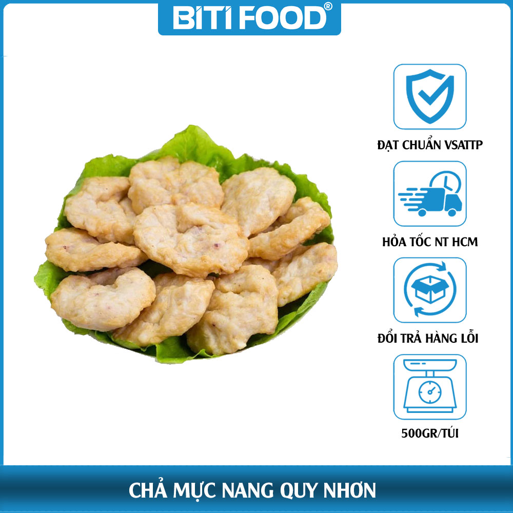 Chả mực nang giã tay 500g - 1 Túi 3 cha muc nang dac san quy nhon