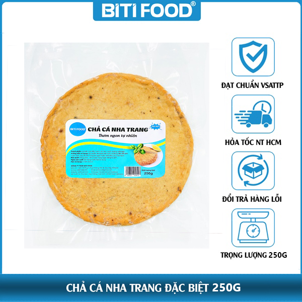 Chả cá Nha Trang đặc biệt - Chiên 250g - 1 Túi 3 cha ca nha trang dac biet 250g