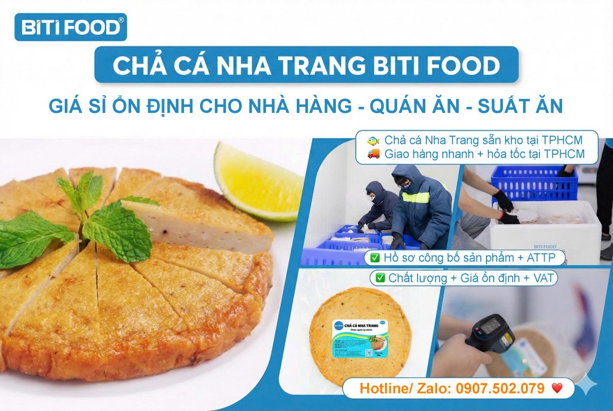 Chả cá Nha Trang giá sỉ ở TPHCM