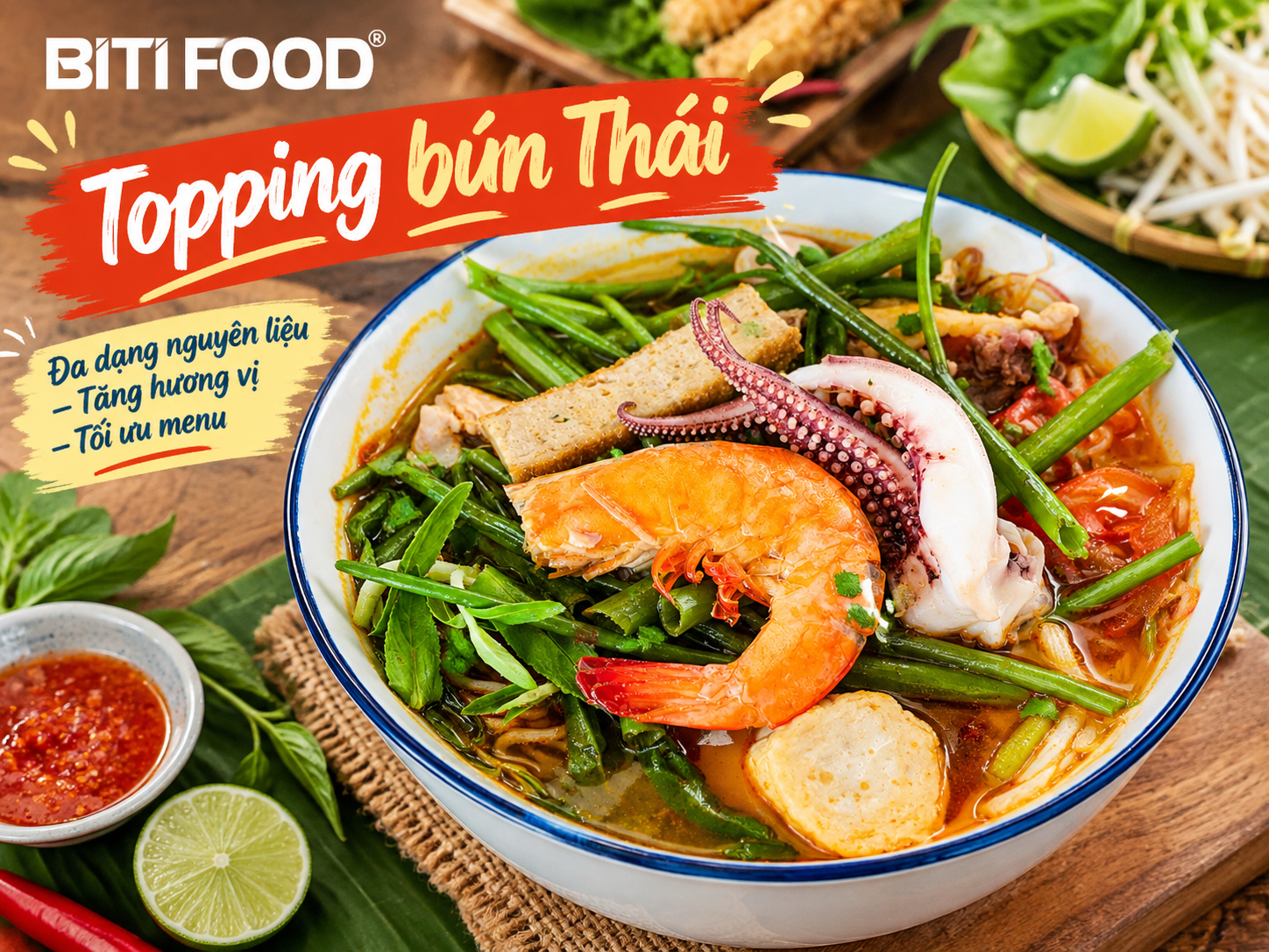 Topping tren To Bun Thai